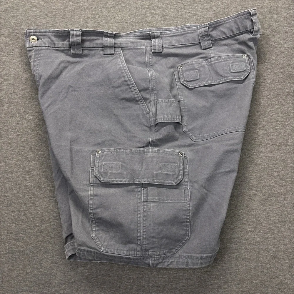 Duluth Trading Flex‎ Fire Hose Cargo Shorts Mens 46 Gray Workwear Outdoors Jorts